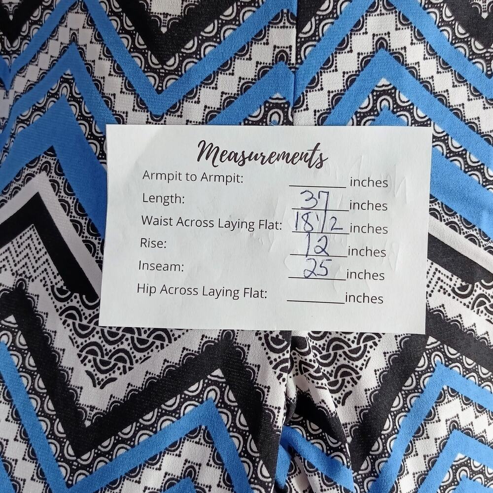 NEW DIRECTIONS Petite Womens PXL Blue Black White Chevron Zig Zag Palazzo Pants - Picture 6 of 6